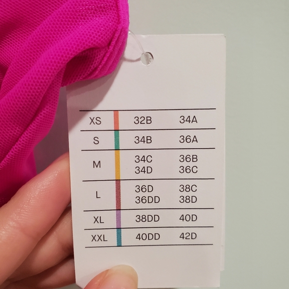 Auden Pink Mesh Bralette - Picture 3 of 10